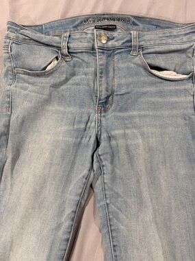 American Eagle Outfitters Light Wash Straight Leg Jeans